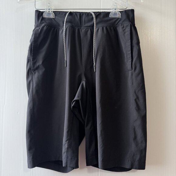 Lululemon T.H.E. Short Linerless 11” Mens Sz Small Black Flaws - Picture 1 of 16